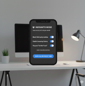 모바일 프라이버시 설정 화면 예시