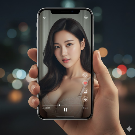 모바일 앱 재생 화면 예시 모바일 앱 재생 화면 예시