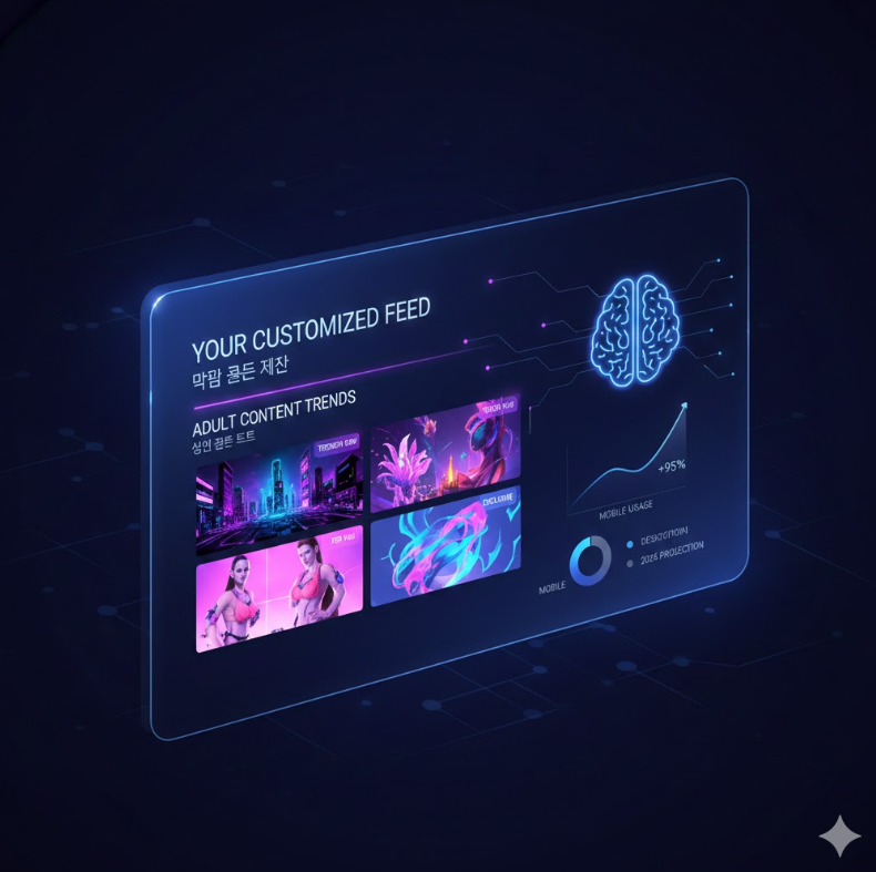 AI 추천 시스템 일러스트 AI 추천 시스템 일러스트