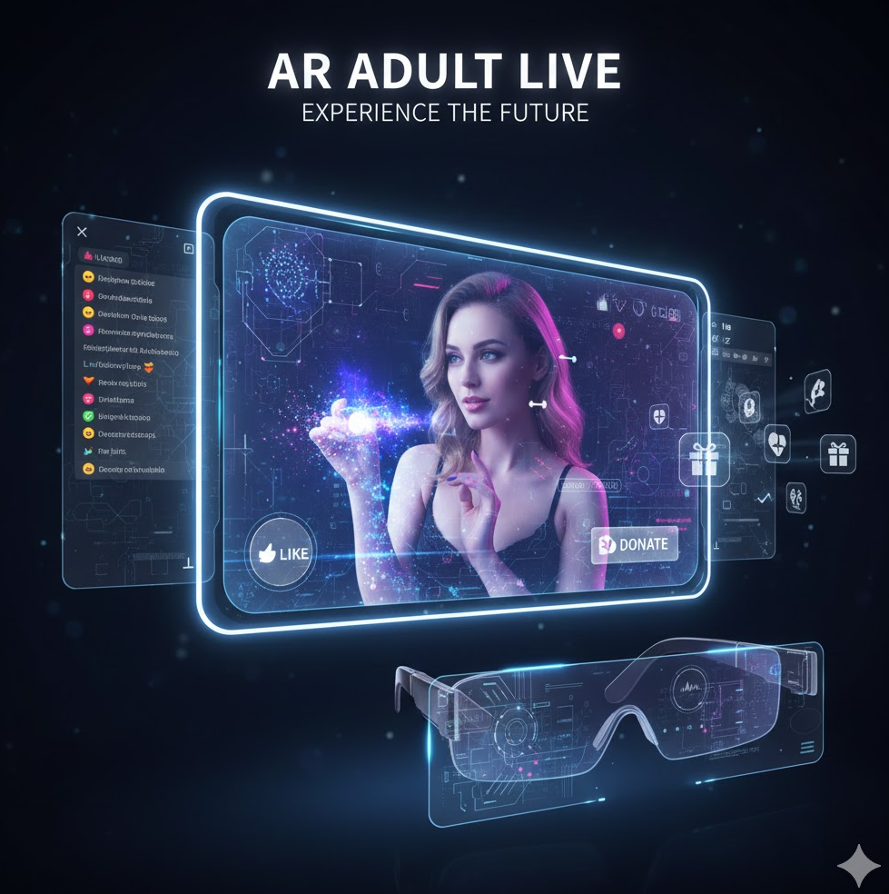 AR 성인방송 컨셉 이미지.