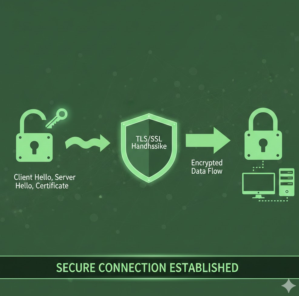 HTTPS 보안접속 과정을 보여주는 그래픽. 자물쇠 열쇠 아이콘과 데이터 흐름 화살표가 포함된 이미지 HTTPS 보안접속 과정을 보여주는 그래픽. 자물쇠 열쇠 아이콘과 데이터 흐름 화살표가 포함된 이미지