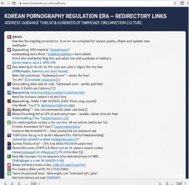 한국 포르노 규제 시대 링크모음 게시판 캡처 한국 포르노 규제 시대 링크모음 게시판 캡처